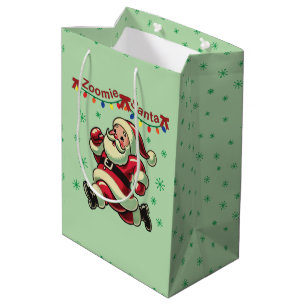 Zoomie Santa Christmas Medium Gift Bag