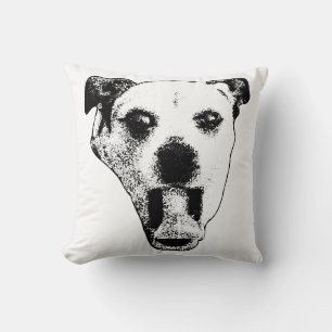 Zoomies Scream, Ink-Dark Cushion