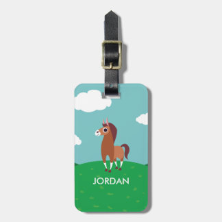 Zora the Horse Luggage Tag