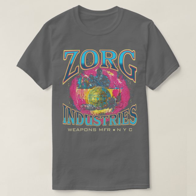 Zorg Industries from the Fifth Element Bruce Willi T-Shirt (Design Front)