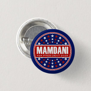 Zorhan Mamdami for President 2028 3 Cm Round Badge