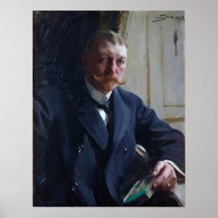 Zorn - Portrait Of Franz Heiss 1902 Poster