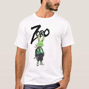 Zoro Anime Rabbit Warrior Graphic T-Shirt