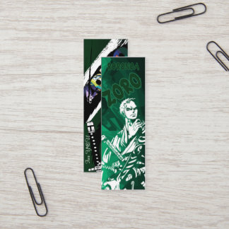 Zoro Three Swords Green Bookmark for One Piece Fan Mini Business Card