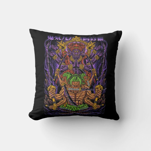 Zoro Three Swords Samurai Cushion (Front)