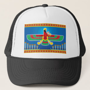 Zoroastrian Persian Faravahar Trucker Hat