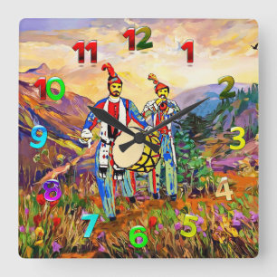 Zourna Dawola Acrylic Wall Clock