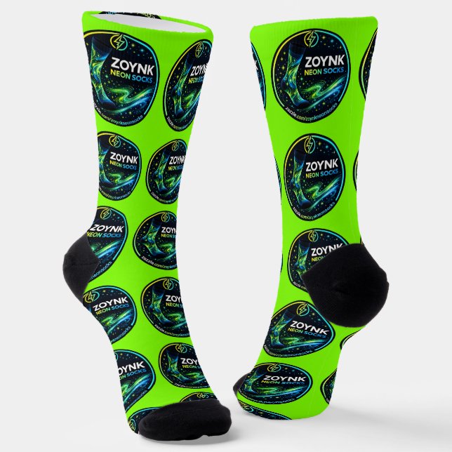 Zoynk Neon Socks (Angled)