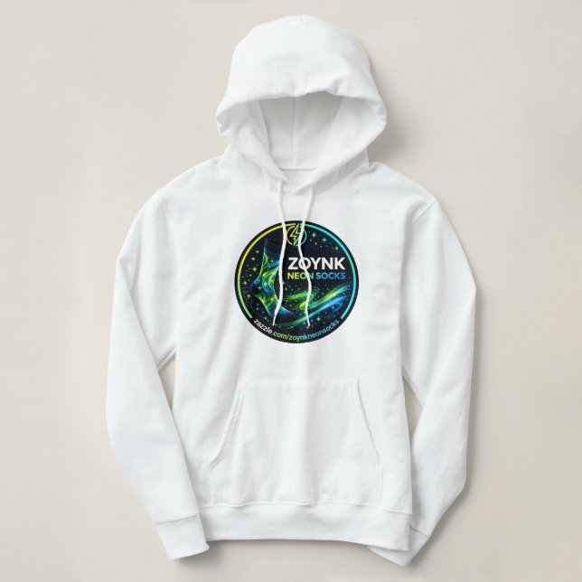 Zoynk Neon Socks Hoodie (Design Front)