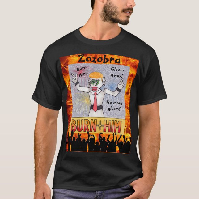 Zozobra Santa Fe, NM Burn Your Gloom Away! T-Shirt (Front)