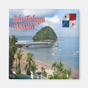 zPA003 PANAMA, Isla Taboga, El Morro Beach, Fridge Magnet