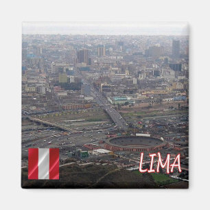 zPE021 LIMA, Panorama, Peru, America, Fridge Magnet