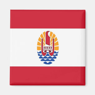 zPF001 FRENCH POLYNESIA FLAG, Oceania, Fridge Magnet