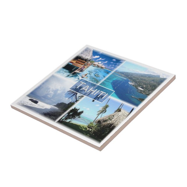 zPF003 TAHITI, French Polynesia, Oceania, Tile (Side)