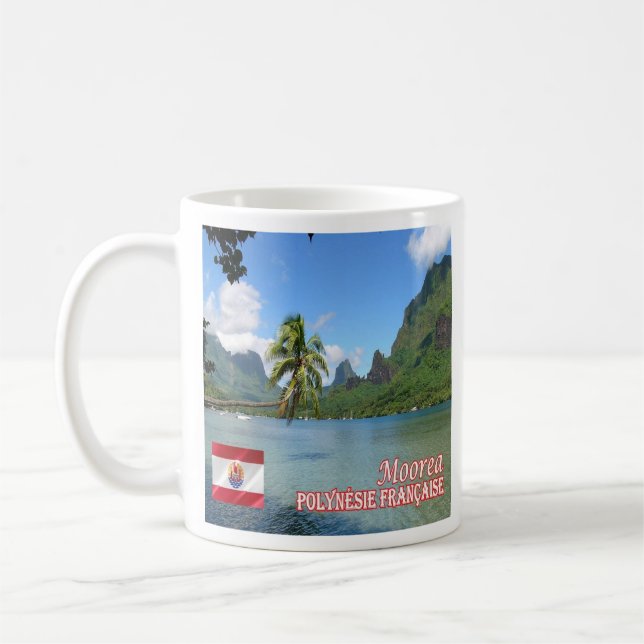 zPF013 COOK BAY, MOOREA, French Polynesia, Coffee Mug (Left)