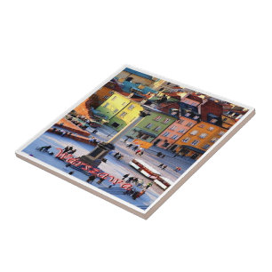 zPL015 WARSAW Sigismund Column, Poland, Tile