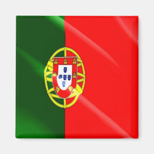 zPT002 PORTUGUESE waving FLAG PORTUGAL, Fridge Magnet