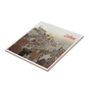 zPT017 LISBON panorama, Portugal, Europe, Tile