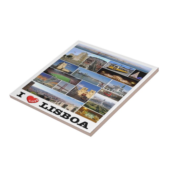 zPT018 LISBON "I Love", Portugal, Europe, Tile (Side)