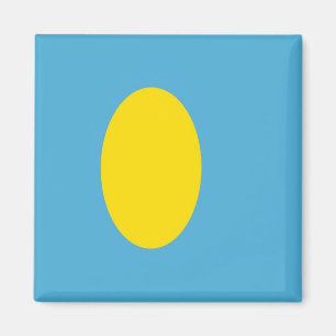 zPW001 FLAG PALAU, Oceania, Fridge Magnet