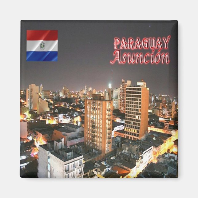zPY009 ASUNCION, Paraguay, America, Fridge Magnet (Front)