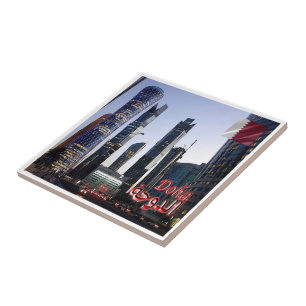 zQA007 TORNADO & PALM TOWER in Doha, Qatar, Tile