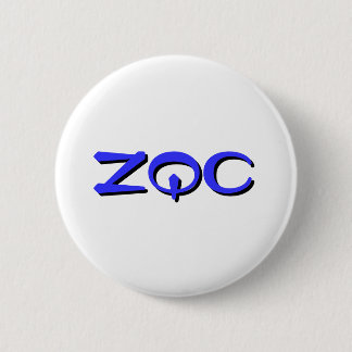 ZQC button, blue 6 Cm Round Badge