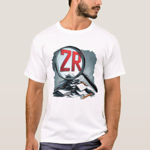 ZR Study Mode On   School Books & Magnifying Glass T-Shirt