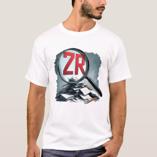 ZR Study Mode On | School Books & Magnifying Glass T-Shirt