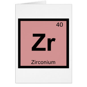 Zr - Zirconium Chemistry Periodic Table Symbol