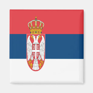 zRS001 SERBIAN FLAG SERBIA, Europe, Fridge Magnet
