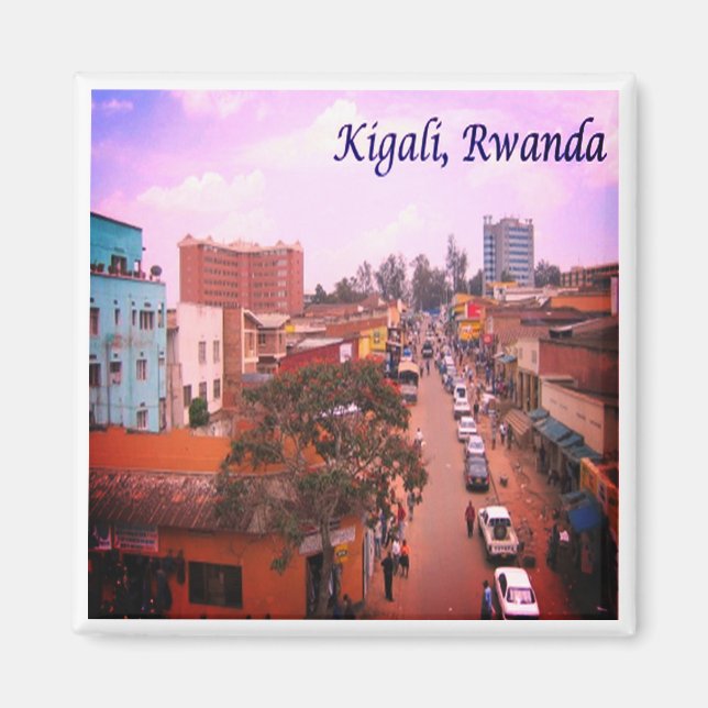 zRW005 KIGALI, Rwanda, Africa, Fridge Magnet (Front)
