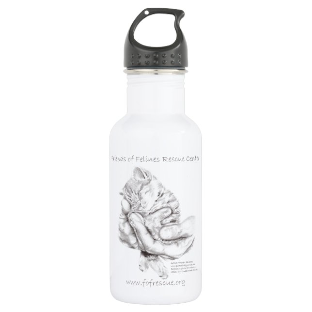 ZsaZsa Hands w Grey Text 532 Ml Water Bottle (Front)