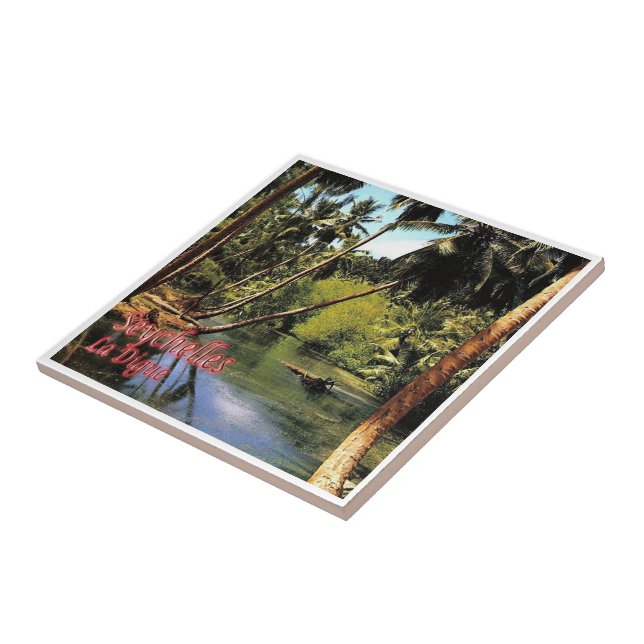 zSC005 SEYCHELLES, La Digue, Africa, Tile (Side)