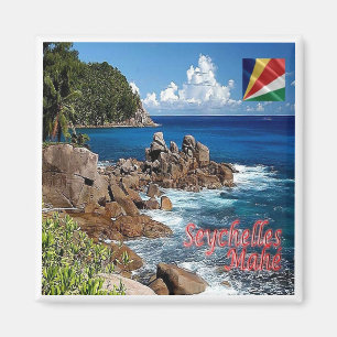 zSC011 MAHE', Seychelles, Africa, Fridge Magnet