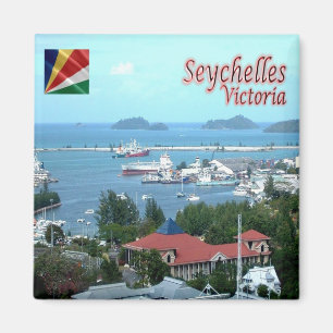 zSC018 VICTORIA, Port, Seychelles, Africa, Fridge Magnet