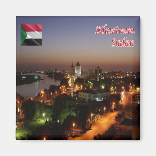zSD006 JEBEL BARKAL by Night, Sudan,Africa, Fridge Magnet (Front)
