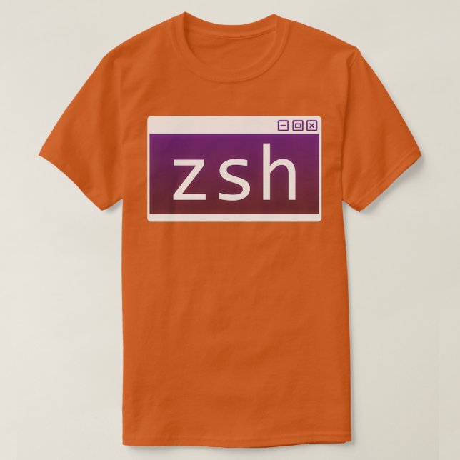 ZSH window retro Z shell T-Shirt (Design Front)