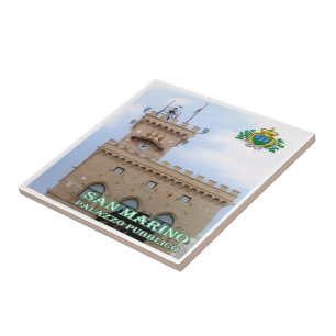 zSM005 PUBLIC PALACE, San Marino, Europe, Tile