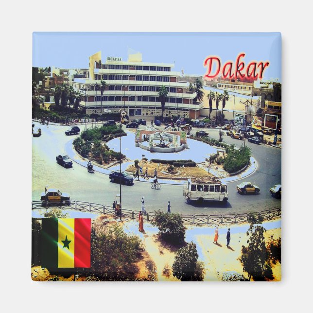 zSN010 SENEGAL, Aerial View, Africa, Fridge  Magnet (Front)