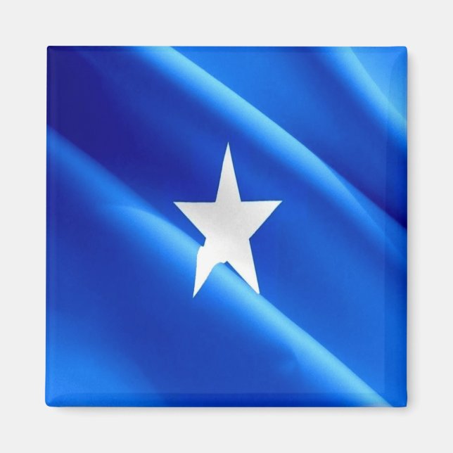 zSO002 SOMALIA, Waving Flag, Africa, Fridge Magnet (Front)