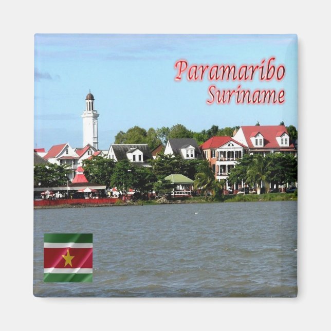 zSR006 PARAMARIBO, Suriname, America, Fridge Magnet (Front)