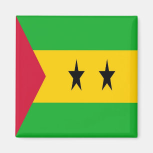 ZST001 SAO TOMÈ and PRINCIPE, Flag, Africa, Magnet