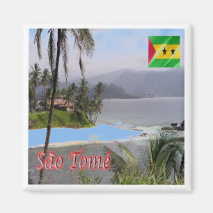 zST003 SAO TOME', Panorama, Africa, Fridge Magnet