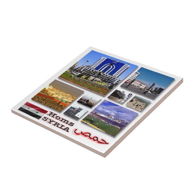 zSY006 collage of HOMS Syria, Asia, Tile (Side)
