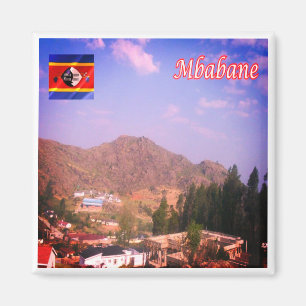 zSZ005 MBABANE, Swaziland, Africa, Fridge Magnet