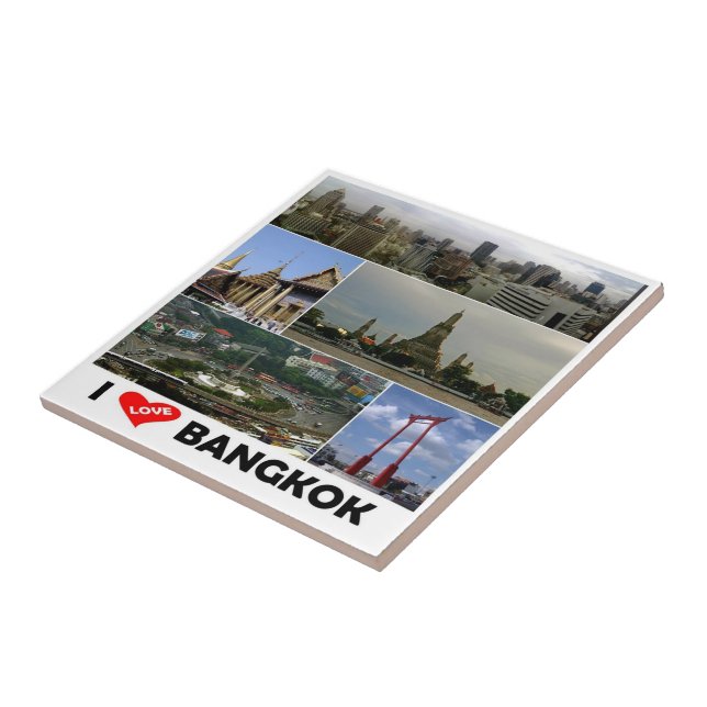 zTH005 i love Bangkok, Thailand, Asia, Tile (Side)