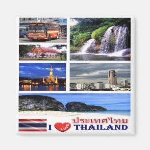 zTH006 i love THAILAND potpourri, Asia, Fridge Magnet