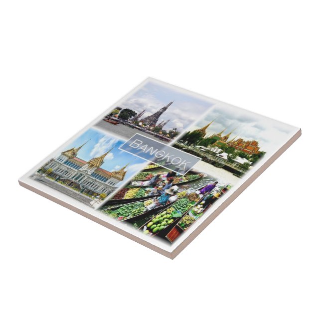 zTH009 collage of BANGKOK, Thailand, Asia, Tile (Side)