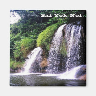 zTH025 waterfall of SAI YOK NOI, Thailand, Fridge Magnet